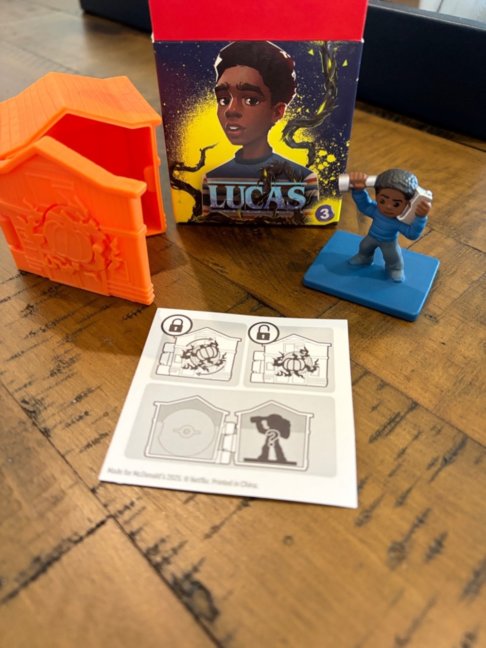 McDonald's Stranger Things Lucas Toy # 3 with Orange Capsule Happy Meal Toy